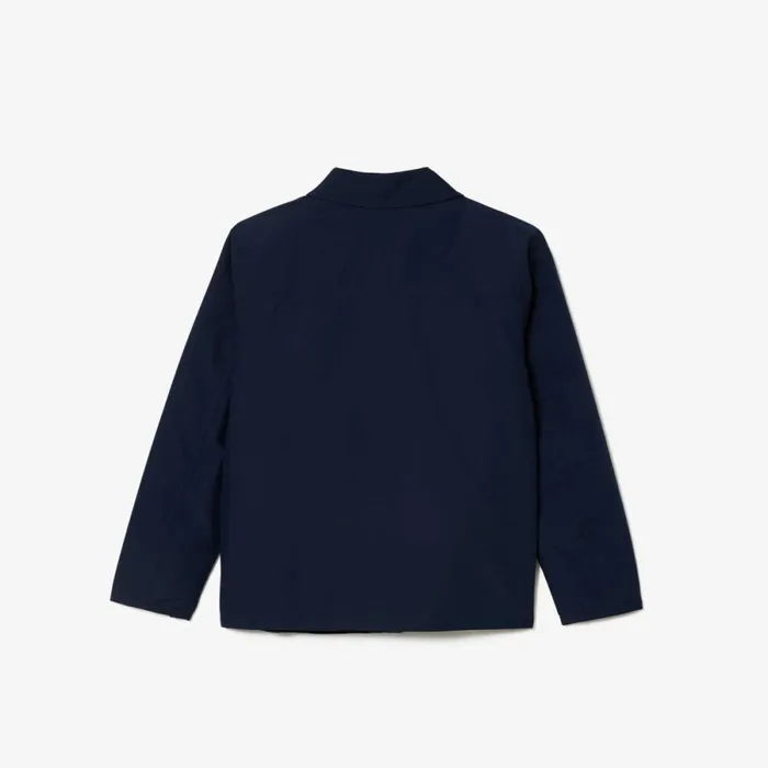 Jackets and Coats Kids Lacoste Kids039 Zipped Patch Pocket Jacket Navy Blue 166