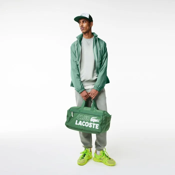 Jackets and Coats Men Lacoste Men039s Detachable Hood WaterRepellent Jacket Khaki Green Kx5