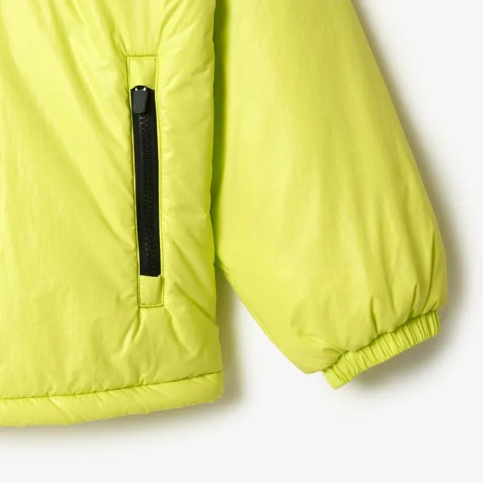 Jackets and Coats Men Lacoste Men039s Padded Popover Hooded Jacket Yellow Sli