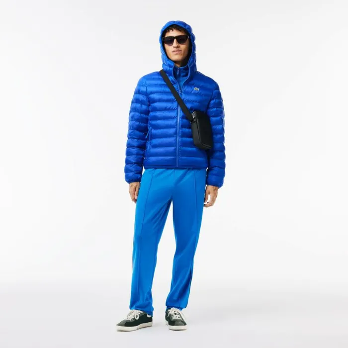 Jackets and Coats Men Lacoste Men039s Quilted Jacket Gentian Blue Jq0