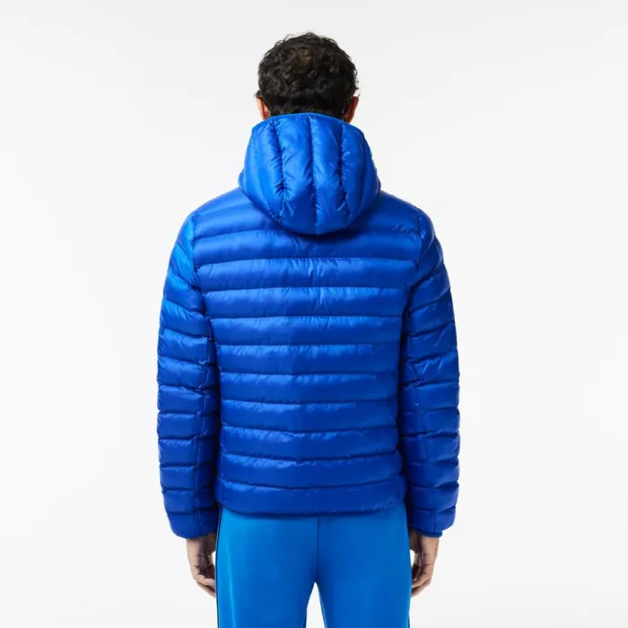 Jackets and Coats Men Lacoste Men039s Quilted Jacket Gentian Blue Jq0