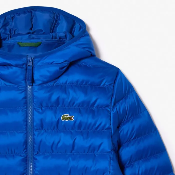 Jackets and Coats Men Lacoste Men039s Quilted Jacket Gentian Blue Jq0