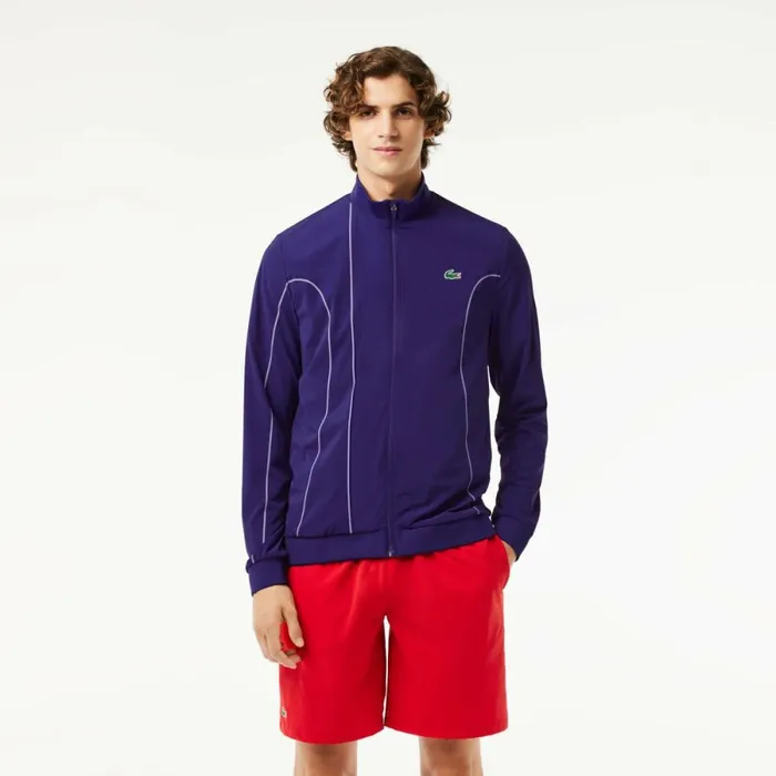 Jackets and Coats Men Lacoste Men039s SPORT X Novak Djokovic Ceremony Jacket Purple 5gm Jackets and Coats Men Lacoste Men039s SPORT X Novak Djokovic Ceremony Jacket Purple 5gm