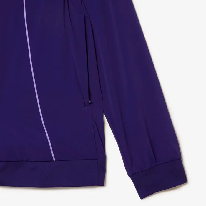 Jackets and Coats Men Lacoste Men039s SPORT X Novak Djokovic Ceremony Jacket Purple 5gm