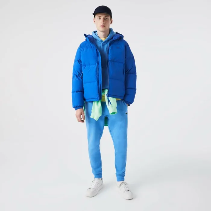 Jackets and Coats Men Lacoste Men039s WaterRepellent Puffer Jacket Blue K1q