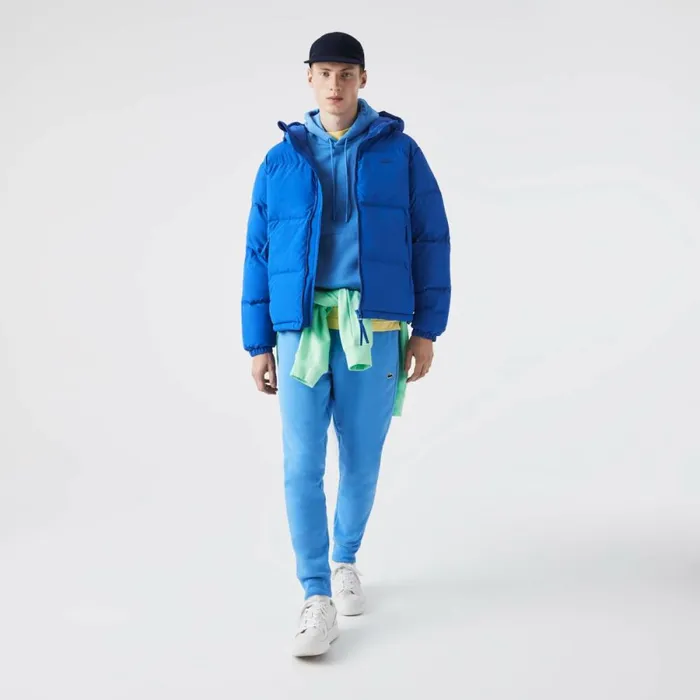 Jackets and Coats Men Lacoste Men039s WaterRepellent Puffer Jacket Blue K1q