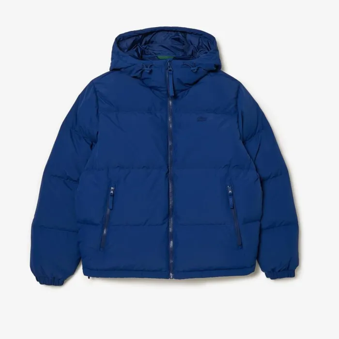 Jackets and Coats Men Lacoste Men039s WaterRepellent Puffer Jacket Methylene Blue F9f