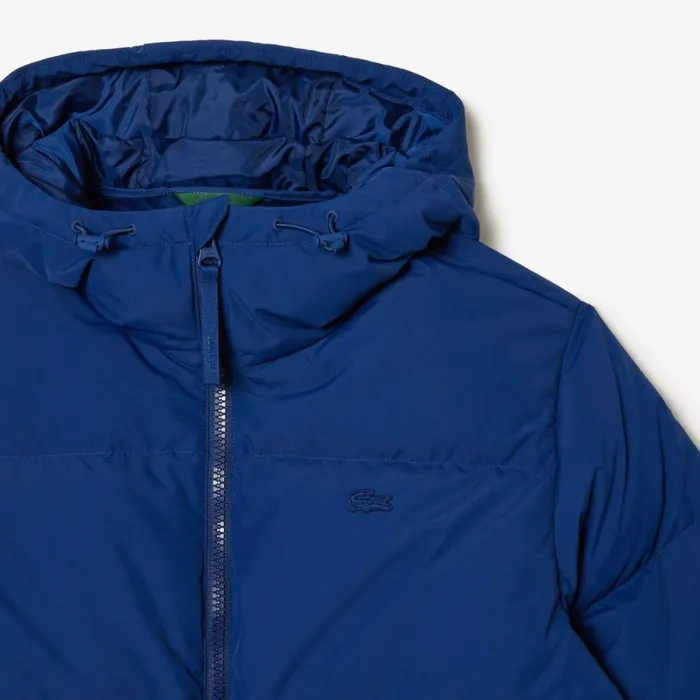 Jackets and Coats Men Lacoste Men039s WaterRepellent Puffer Jacket Methylene Blue F9f
