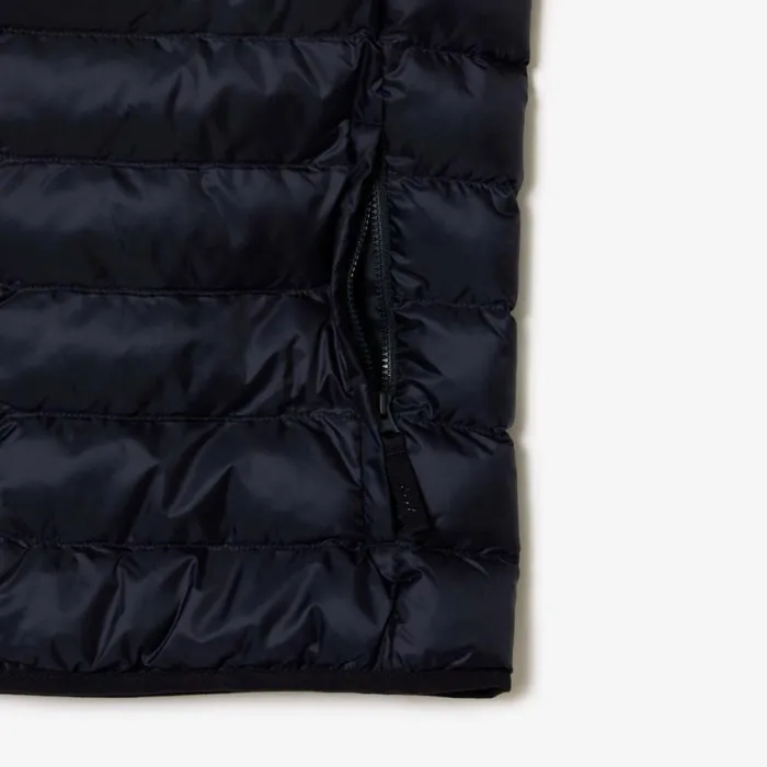 Jackets and Coats Men Lacoste Men039s WaterRepellent Puffer Vest Abysm Blue Hde