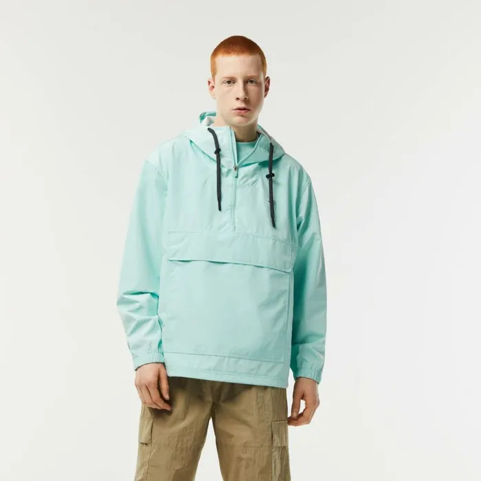 Jackets and Coats Men Lacoste Mens PullOver Jacket Mint Lgf