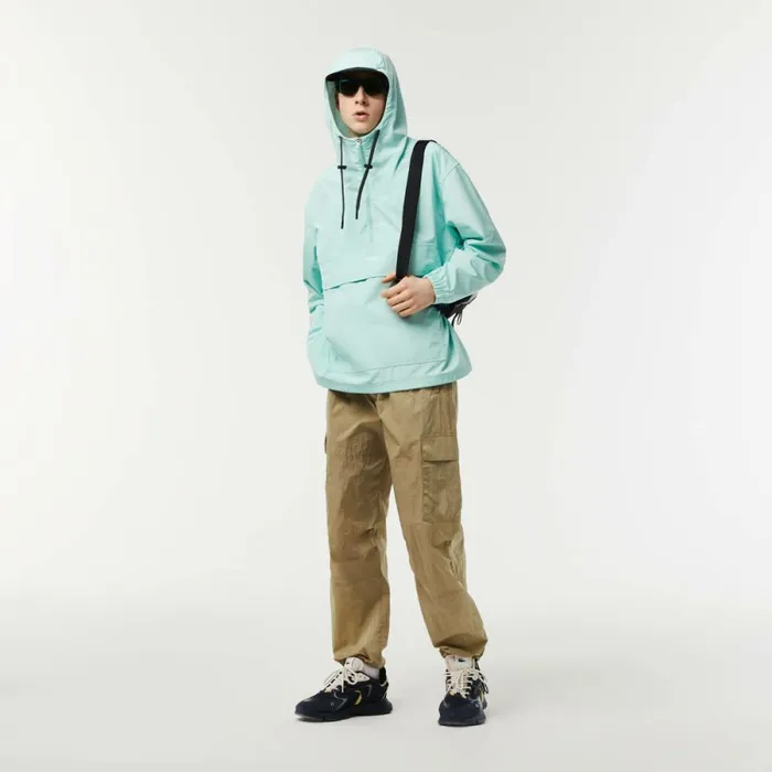 Jackets and Coats Men Lacoste Mens PullOver Jacket Mint Lgf