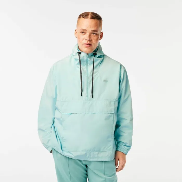 Jackets and Coats Men Lacoste Mens PullOver Jacket Mint Lgf