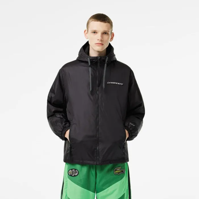 Jackets and Coats Men Lacoste Mens Quilted Jacket Black C31