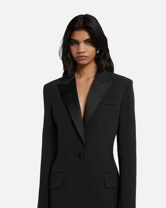 Jackets and Coats Safiyaa Women Arlene Black Jacket Black