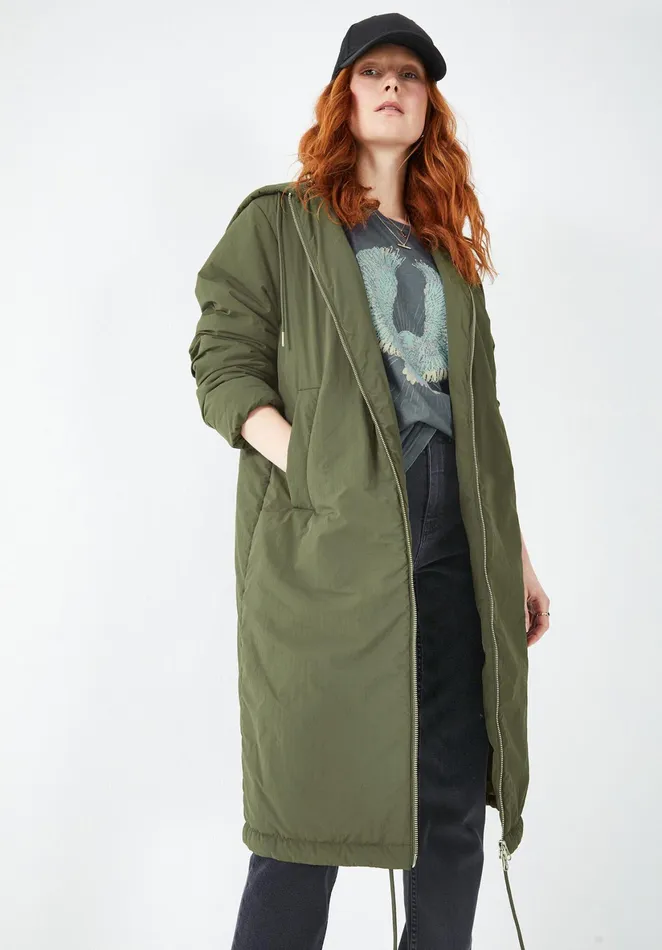 Jackets and Coats Women Hush Keaton Hooded Parka Khaki