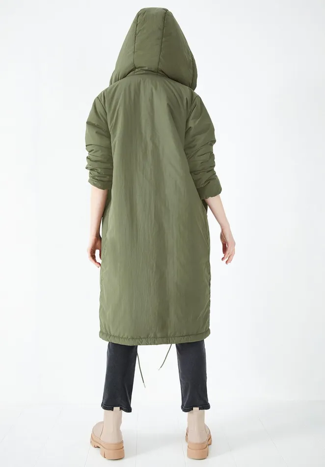 Jackets and Coats Women Hush Keaton Hooded Parka Khaki
