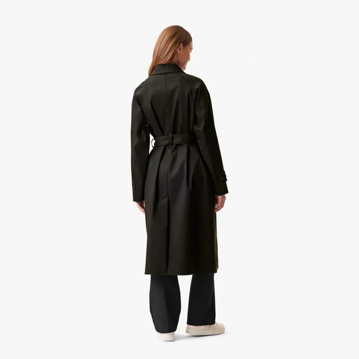 Jackets and Coats Women Lacoste Women039s Oversized Cotton Coat Black 031