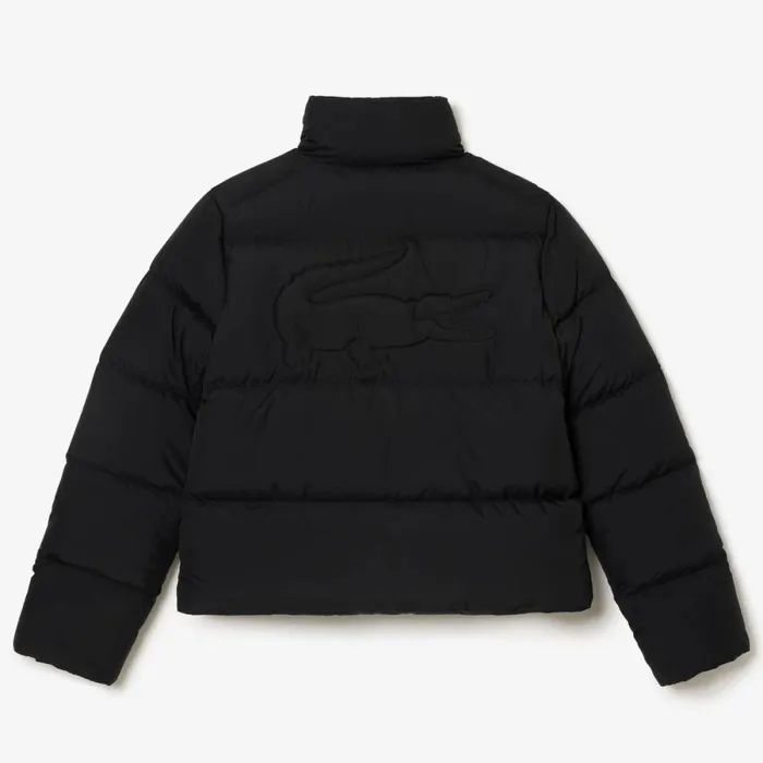 Jackets and Coats Women Lacoste Women039s Stowable Hood Puffer Jacket Black 031