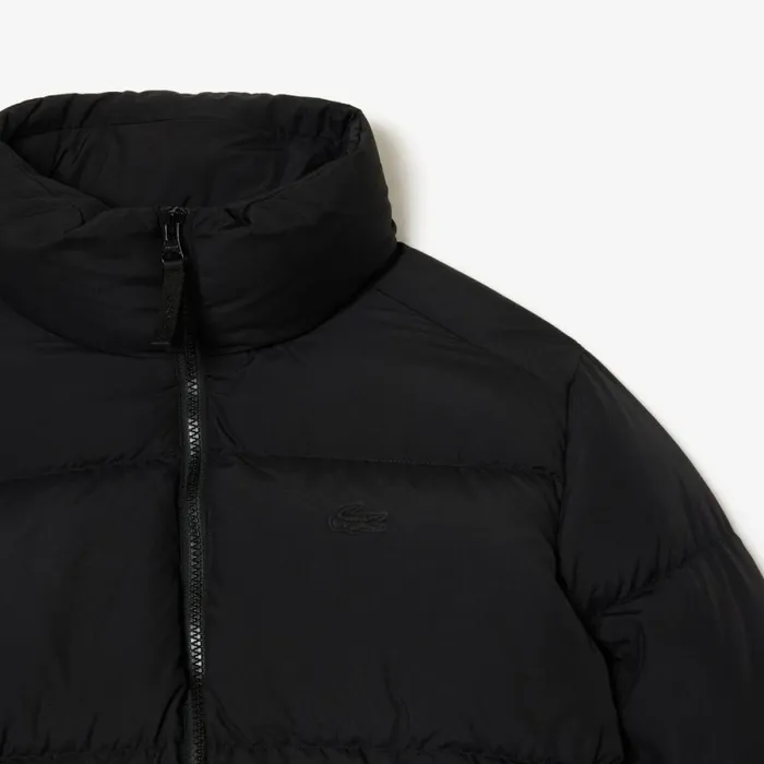 Jackets and Coats Women Lacoste Women039s Stowable Hood Puffer Jacket Black 031