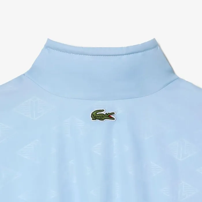 Jackets and Coats Women Lacoste Womens Monogram Track Jacket Pastel Blue Hbp