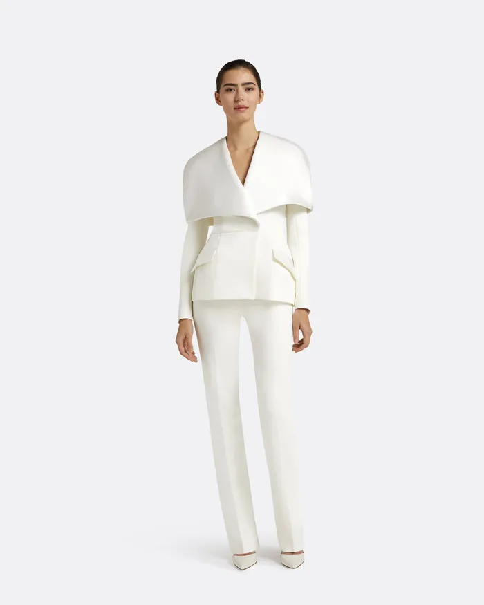 Jackets and Coats Women Safiyaa Evelyn Ivory Jackets Ivory