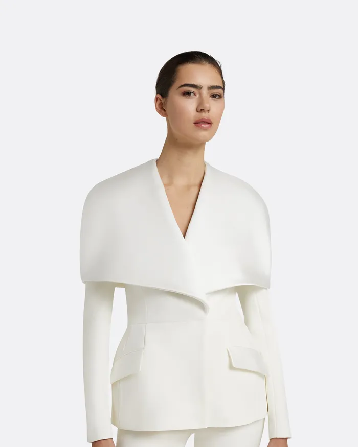 Jackets and Coats Women Safiyaa Evelyn Ivory Jackets Ivory