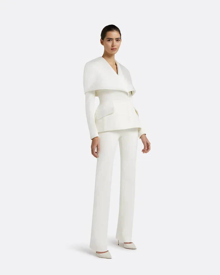 Jackets and Coats Women Safiyaa Evelyn Ivory Jackets Ivory