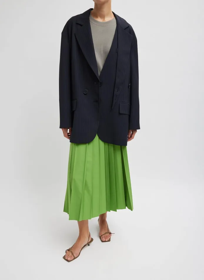 Jackets and Outerwear Women Tibi Dominic Pinstripe Detached Lapel Liam Blazer