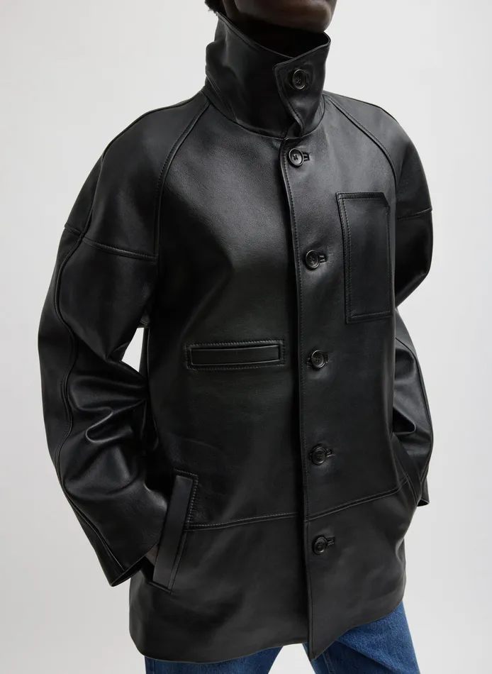 Jackets and Outerwear Women Tibi Leather Carcoat