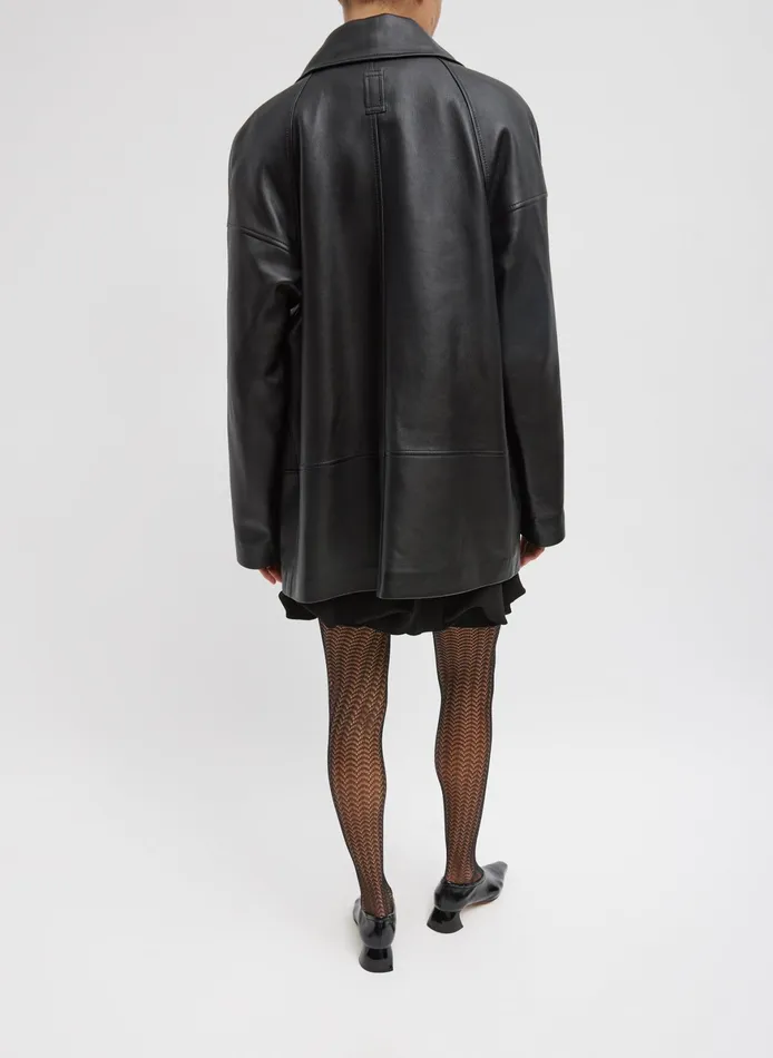 Jackets and Outerwear Women Tibi Leather Carcoat