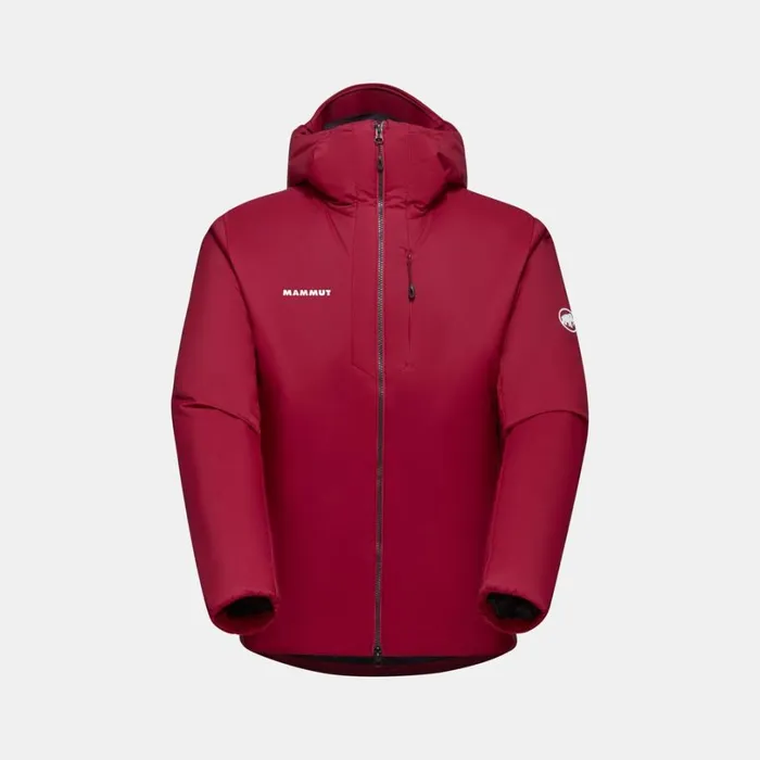 Jackets and Vests Men Mammut Rime IN Flex Hooded Jacket Blood Red