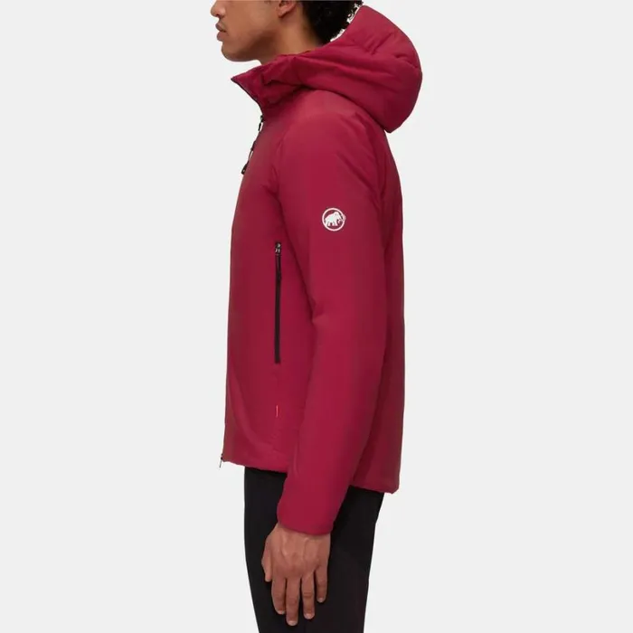 Jackets and Vests Men Mammut Rime IN Flex Hooded Jacket Blood Red