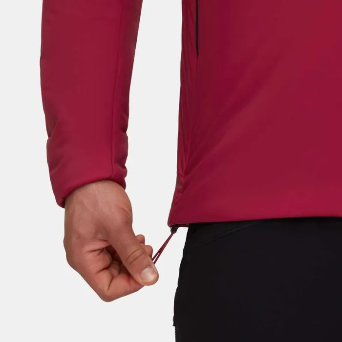 Jackets and Vests Men Mammut Rime IN Flex Hooded Jacket Blood Red