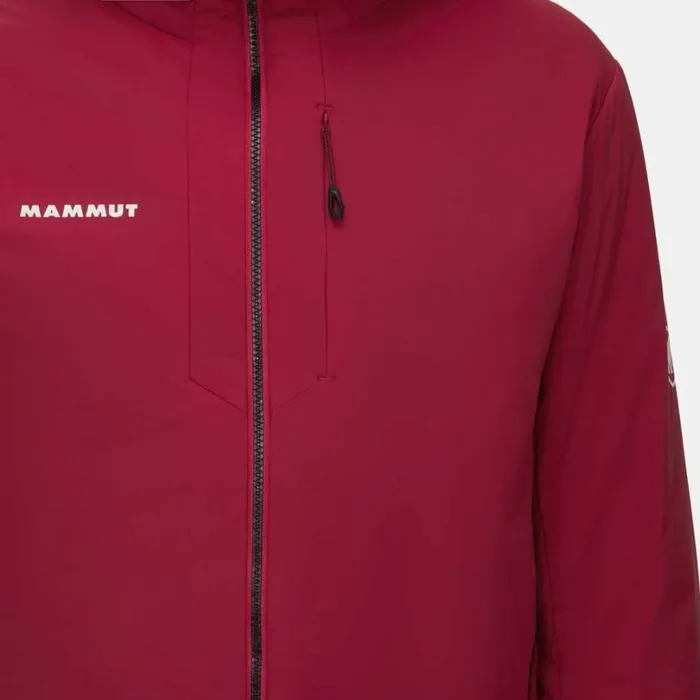 Jackets and Vests Men Mammut Rime IN Flex Hooded Jacket Blood Red