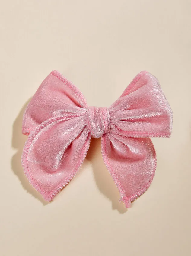 Jayce Velvet Bow Pink GirlBoy Altar039d State Headwear