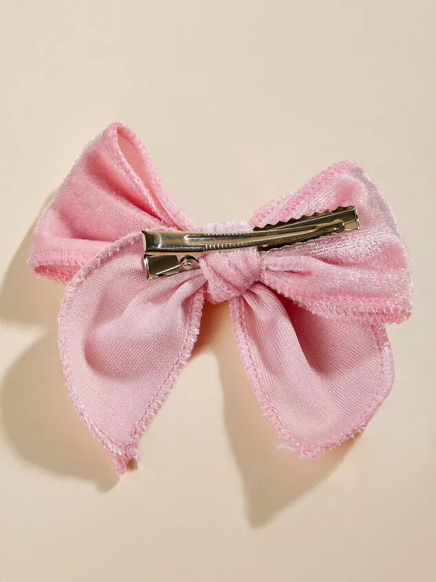 Jayce Velvet Bow Pink GirlBoy Altar039d State Headwear