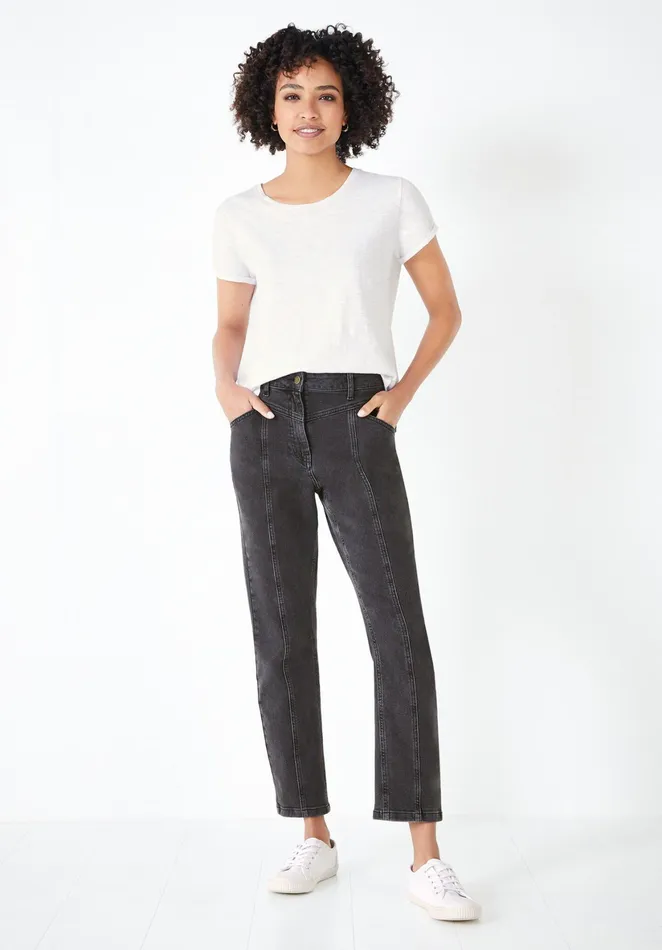 Jeans Women Hush Evita Seamed Jeans Washed Black