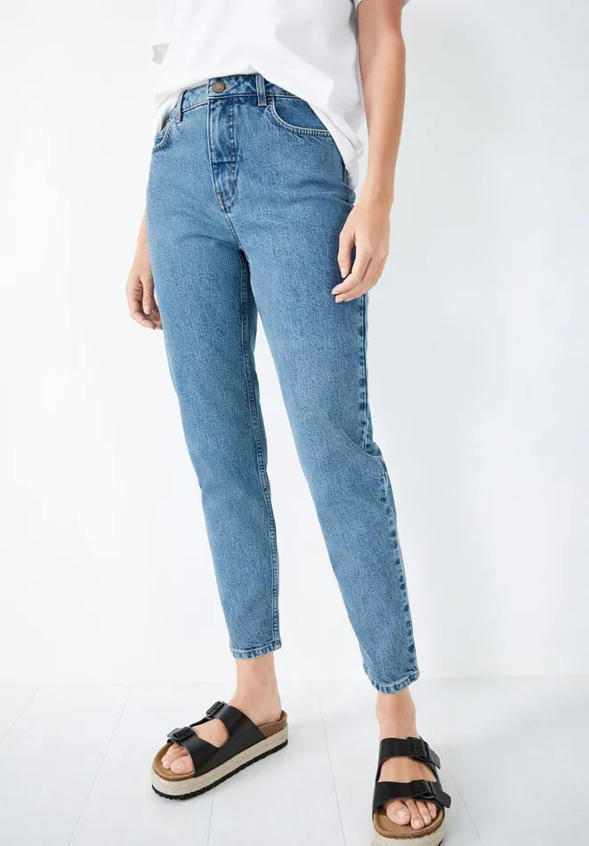 Jeans Women Hush Frieda Mom Jeans Mid Blue Authentic