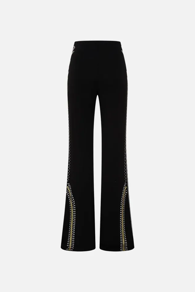 JERSEY FLARE PANT 8211 BLACKGOLD THEY CALLED HER NEFERTARI They Called Her Nefertari Womens Camilla Pants