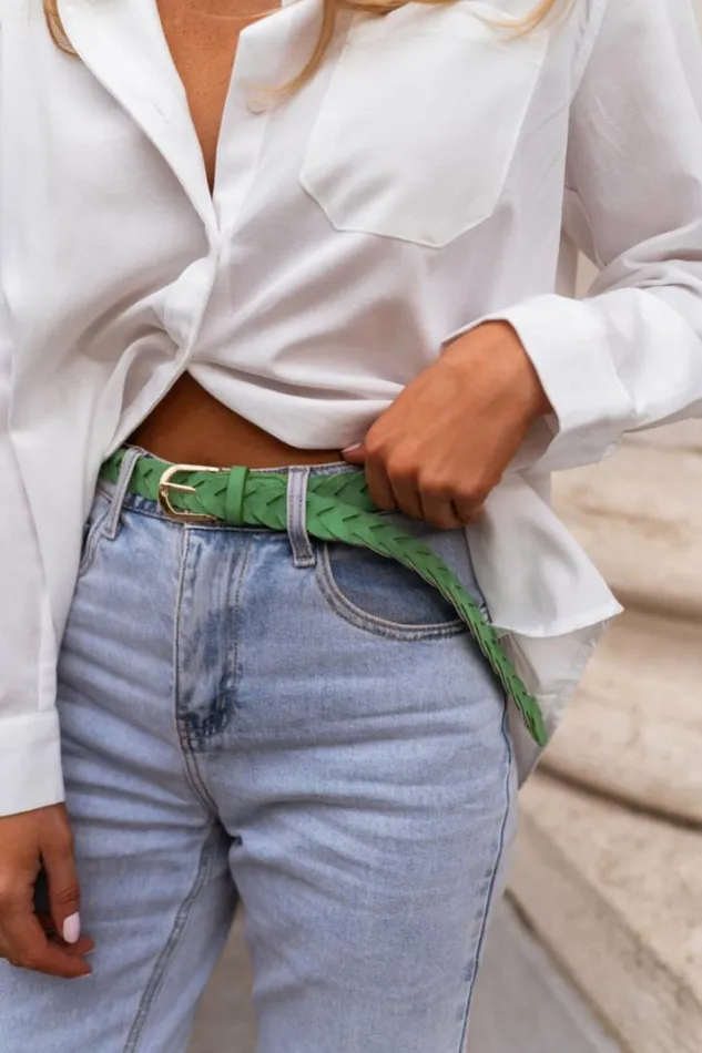 Jewelry and Accessories Belts Easy Clothes Green Aaron Belt Jewelry and Accessories Belts Easy Clothes Green Aaron Belt