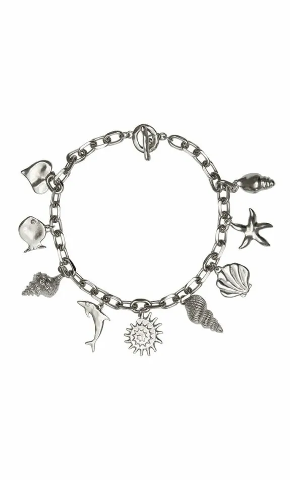 Jewelry Shop Bec Bridge Aquata Charm Necklace Silver