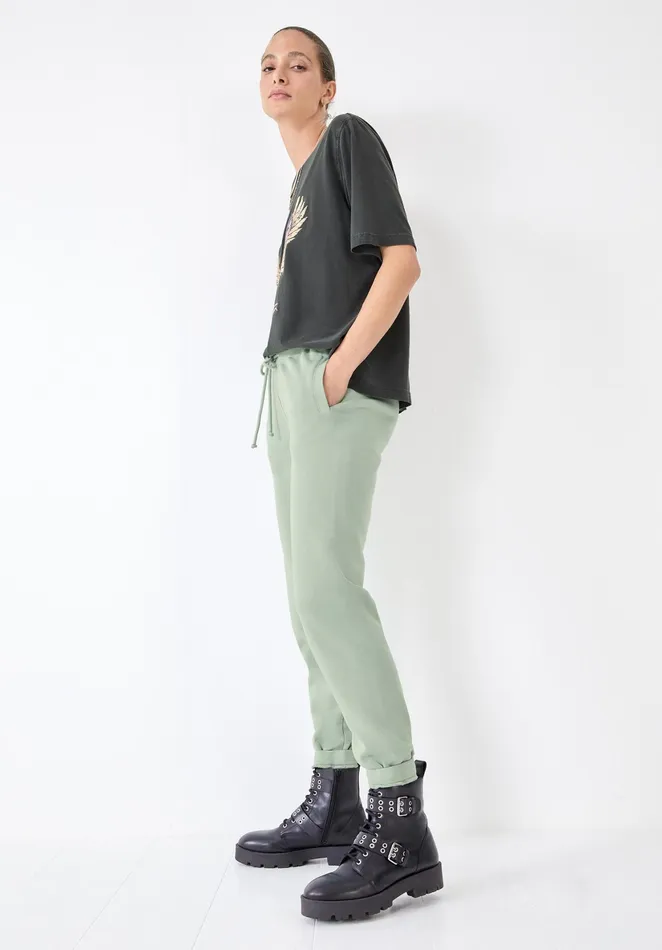 Joggers and Leggings Women Hush Finoula Washed Joggers Greygreen