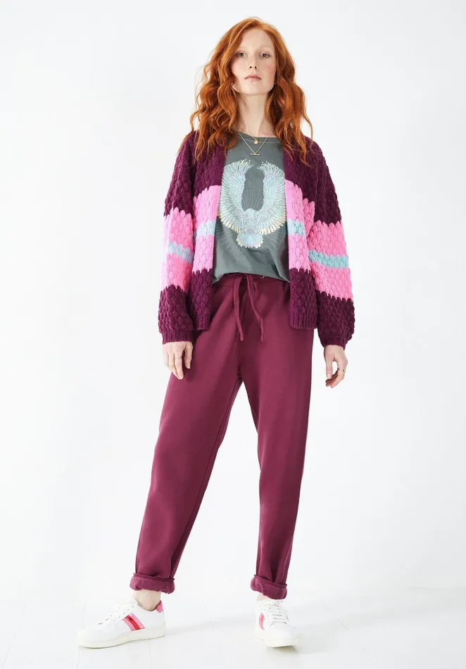 Joggers and Leggings Women Hush Lindsey Washed Joggers Deep Purple