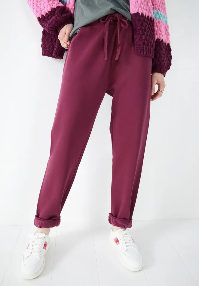 Joggers and Leggings Women Hush Lindsey Washed Joggers Deep Purple