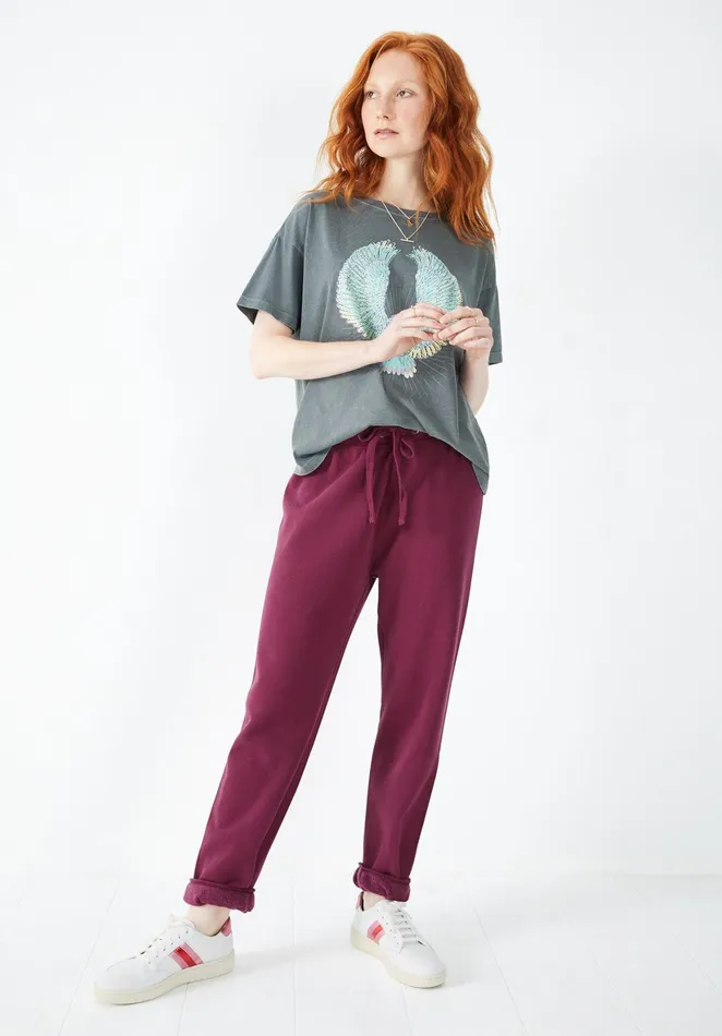 Joggers and Leggings Women Hush Lindsey Washed Joggers Deep Purple
