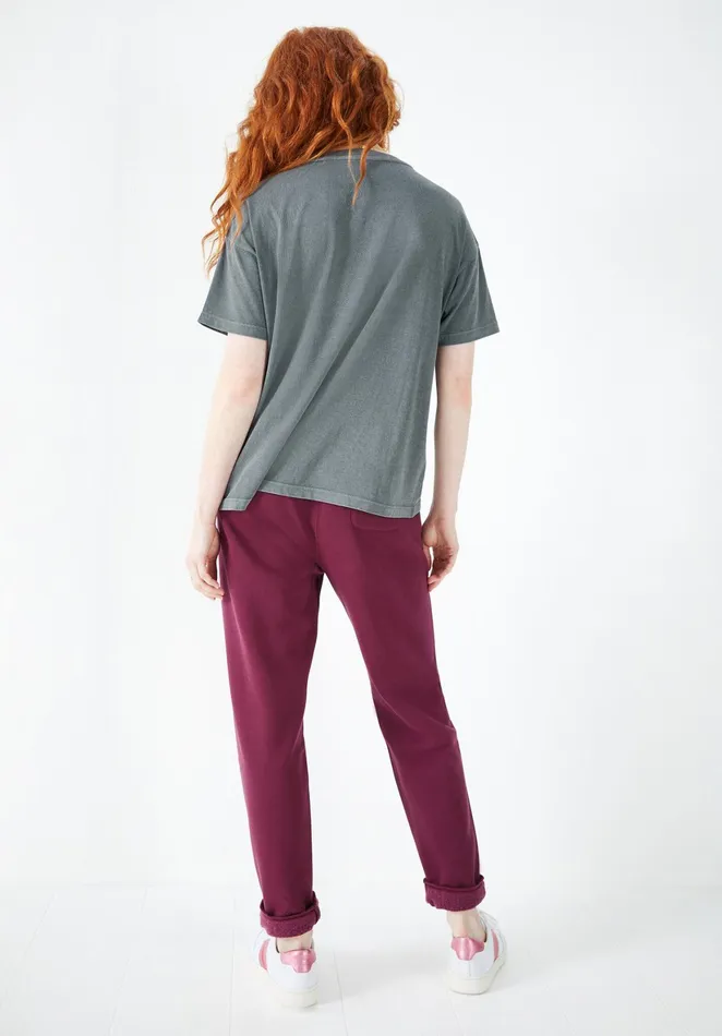 Joggers and Leggings Women Hush Lindsey Washed Joggers Deep Purple