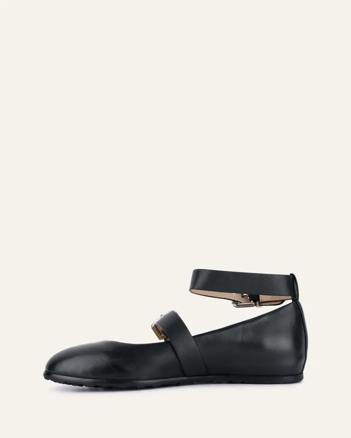 jomercer CASUAL Women Hera casual flats black leather jomercer CASUAL Women Hera casual flats black leather
