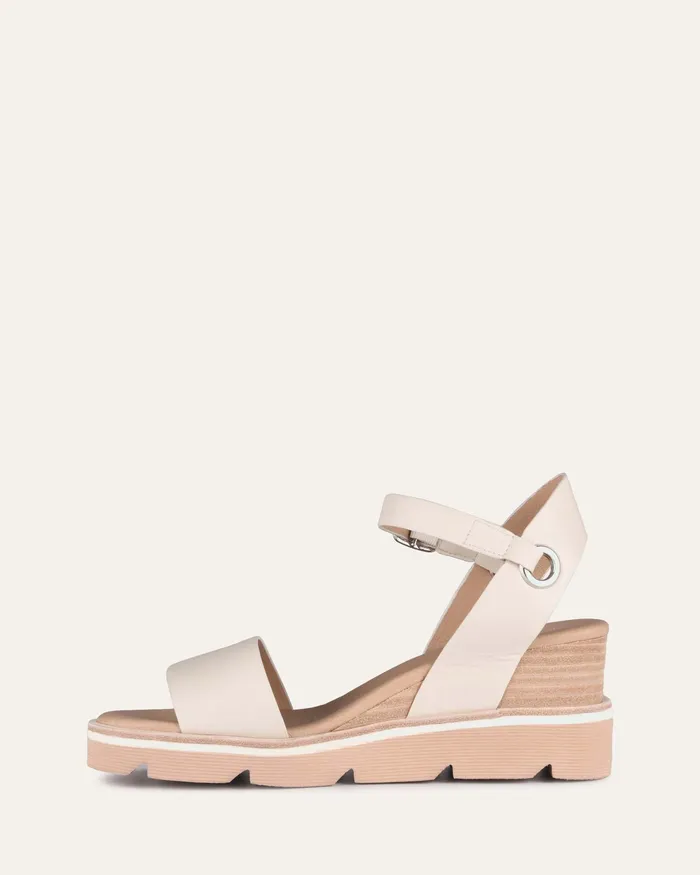 jomercer Katie mid heel wedge sandals bone leather Women MID HEELS jomercer Katie mid heel wedge sandals bone leather Women MID HEELS