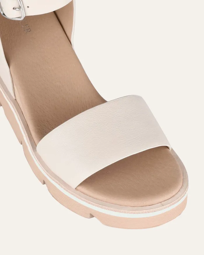 jomercer Katie mid heel wedge sandals bone leather Women MID HEELS jomercer Katie mid heel wedge sandals bone leather Women MID HEELS