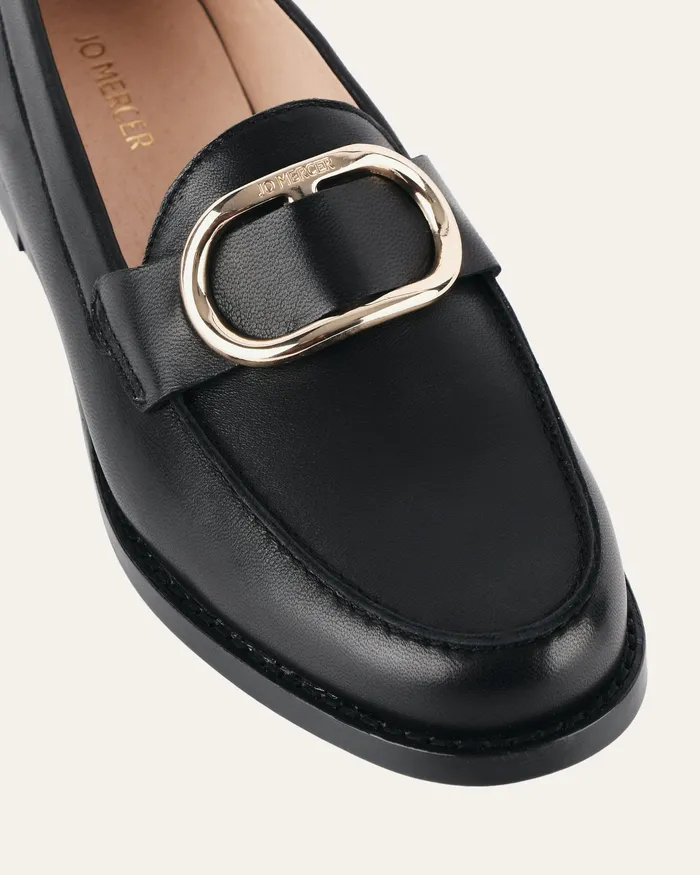 jomercer LACE UP and LOAFERS Women Tamara loafers black leather jomercer LACE UP and LOAFERS Women Tamara loafers black leather